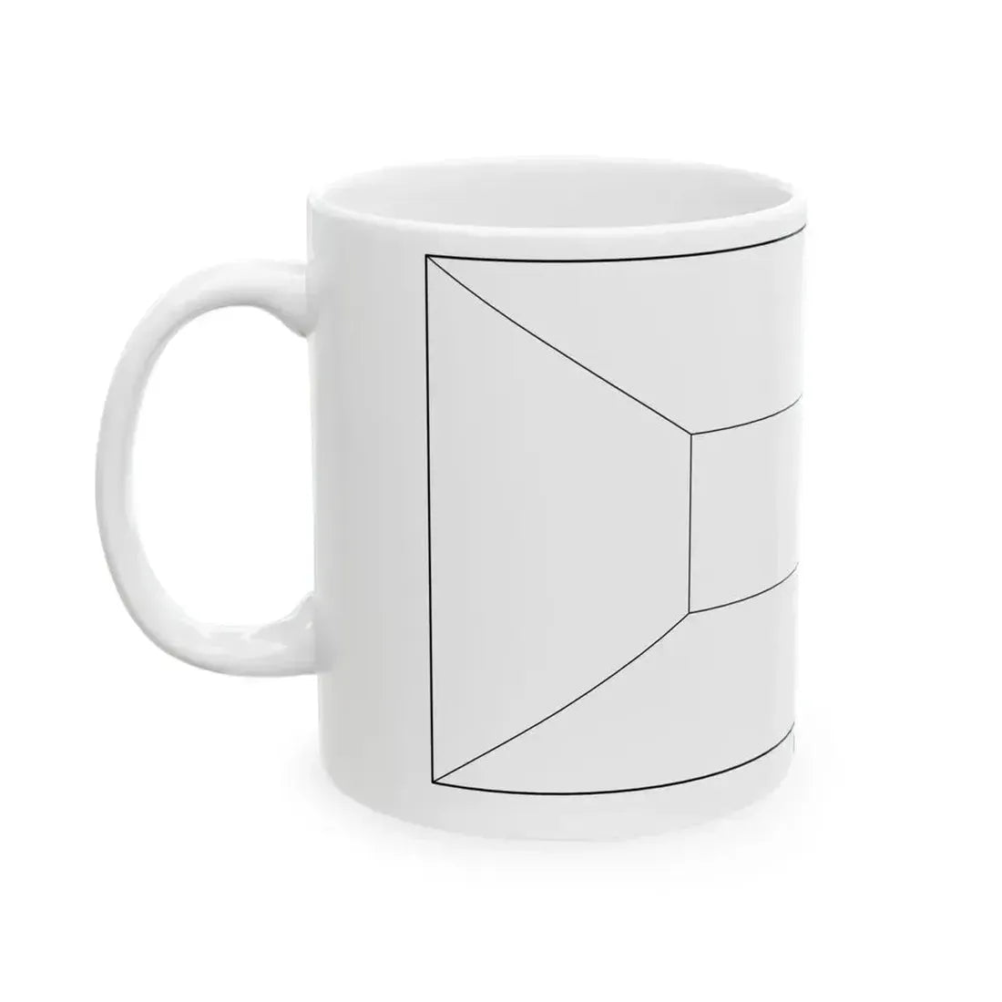 Flag of Kuwait colouring page (Kuwait) White Coffee Mug - Go Mug Yourself