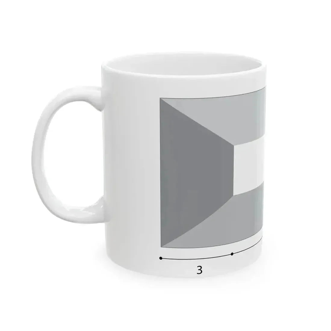 Flag of Kuwait construction (Kuwait) White Coffee Mug - Go Mug Yourself