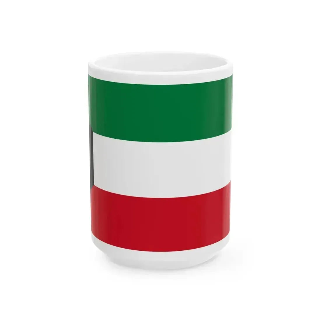 Flag of Kuwait (Kuwait) White Coffee Mug 15oz - Go Mug Yourself