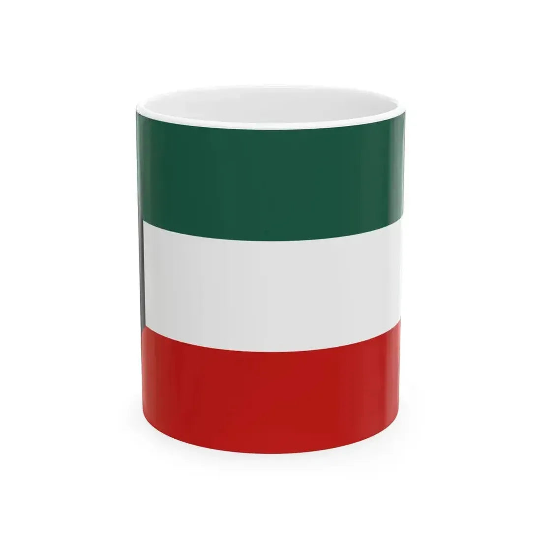 Flag of Kuwait Variant (Kuwait) White Coffee Mug 11oz - Go Mug Yourself