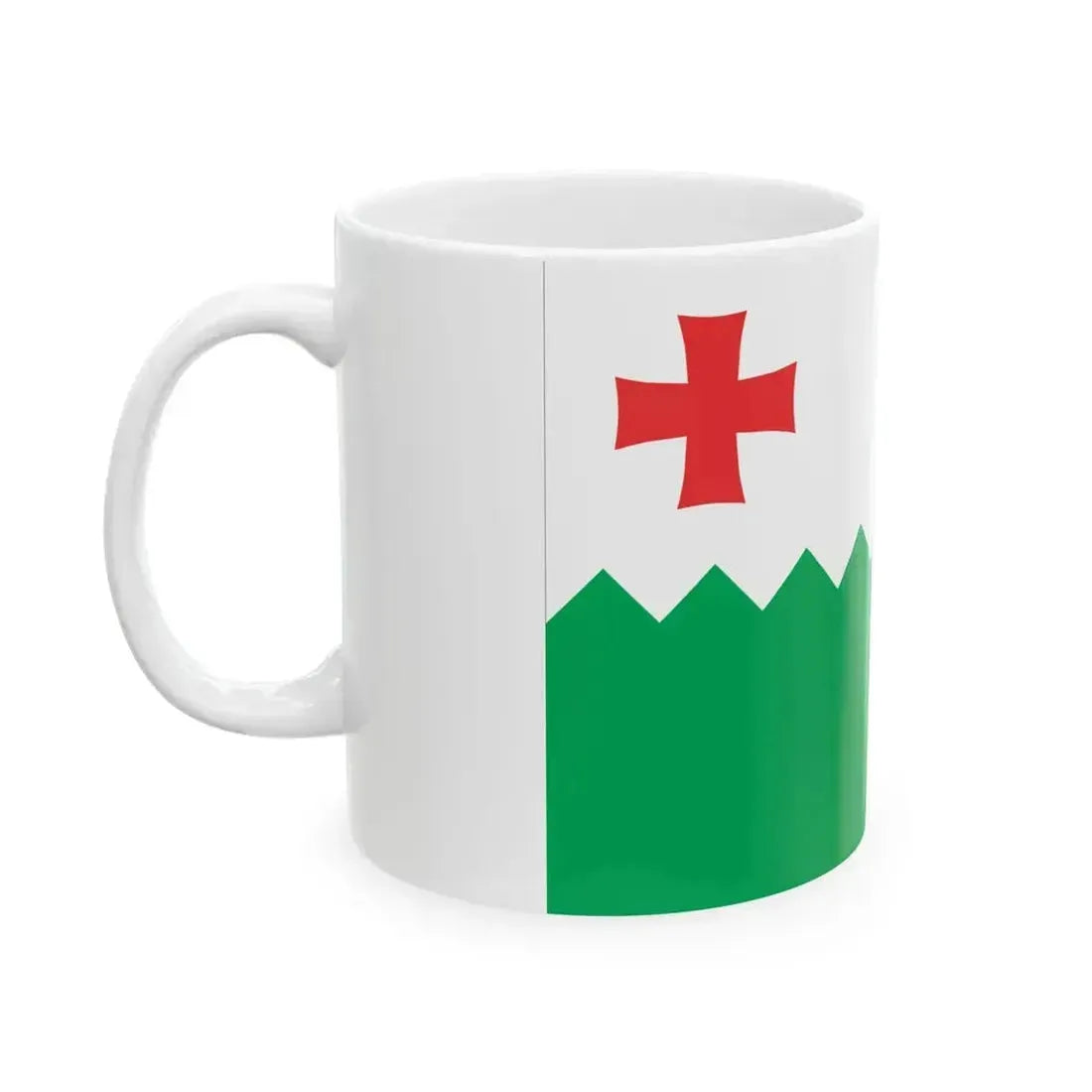 Flag of Kvareli Municipality (Georgia) White Coffee Mug - Go Mug Yourself