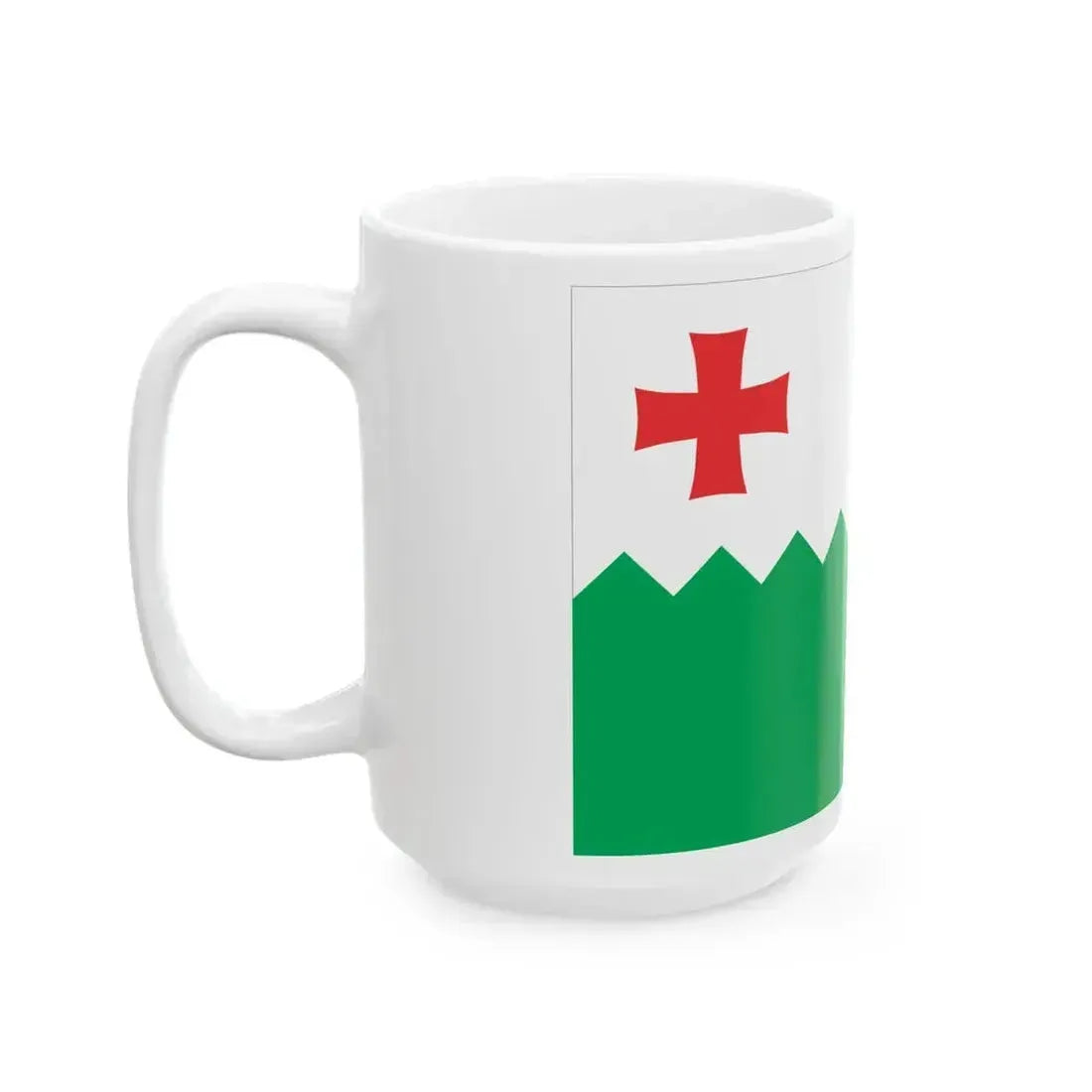 Flag of Kvareli Municipality (Georgia) White Coffee Mug - Go Mug Yourself