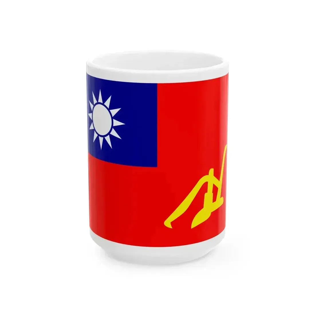 Flag of Kwangtung Peasants Association (China) White Coffee Mug 15oz - Go Mug Yourself