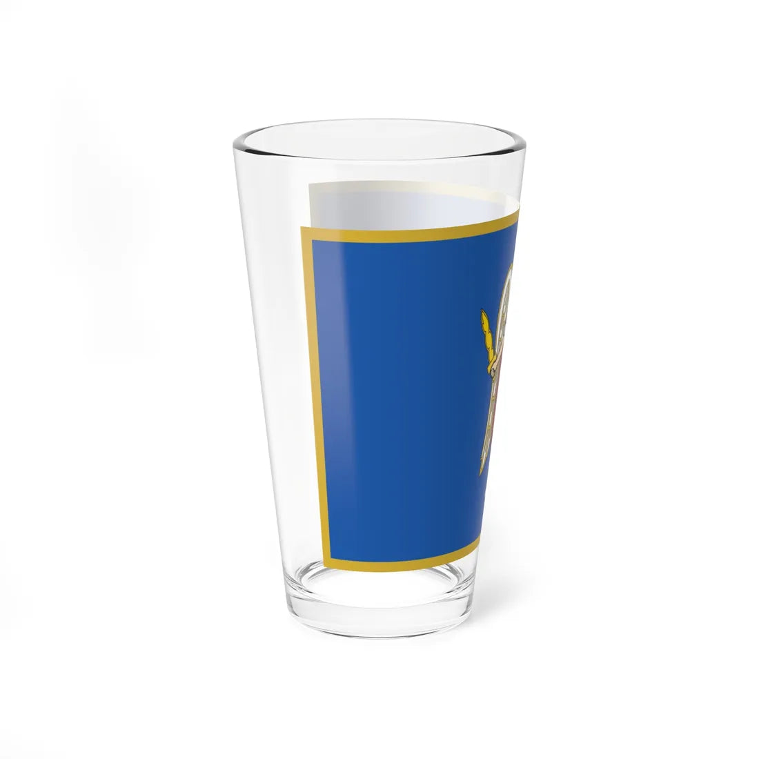 Flag of Kyiv Kurovskyi (Ukraine) Pint Glass 16oz - Go Mug Yourself