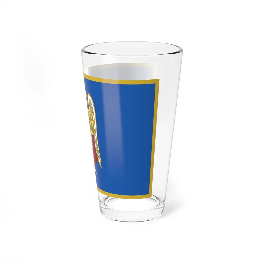 Flag of Kyiv Kurovskyi (Ukraine) Pint Glass 16oz - Go Mug Yourself