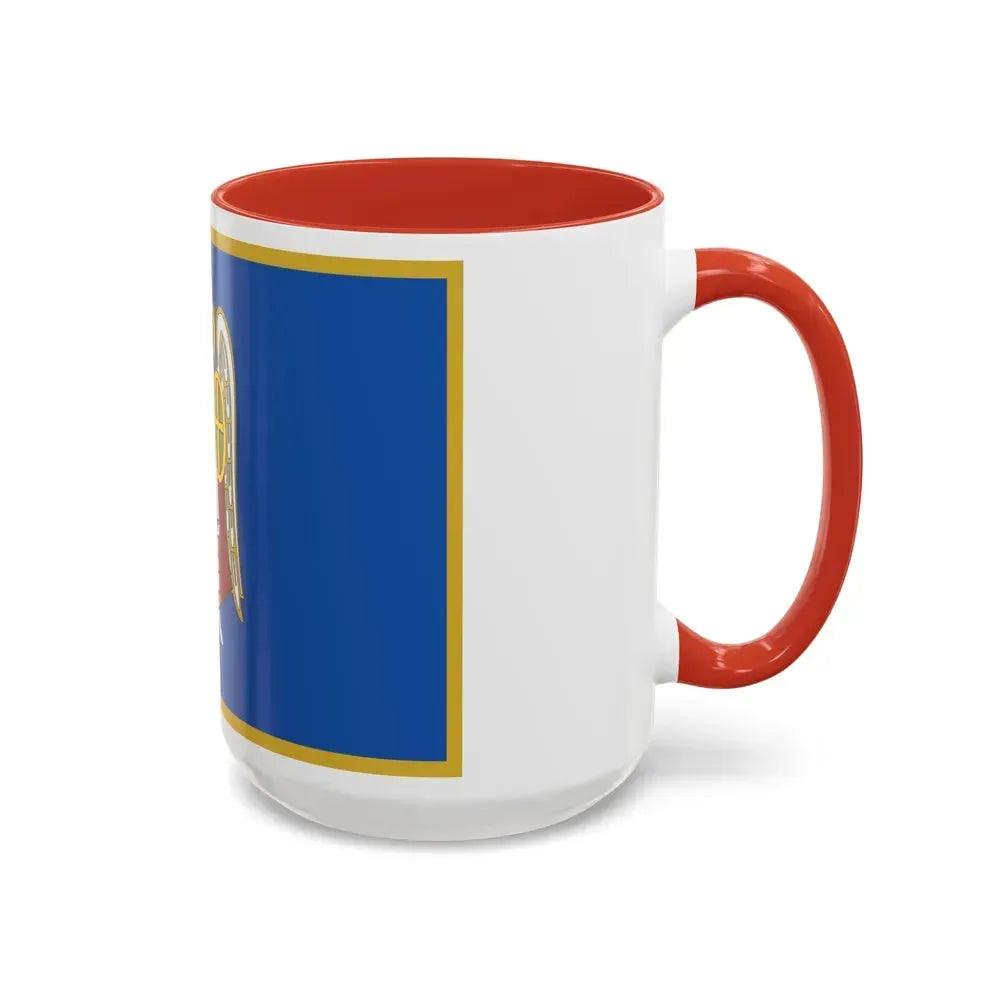 Flag of Kyiv Ukraine - Accent Coffee Mug - Go Mug Yourself