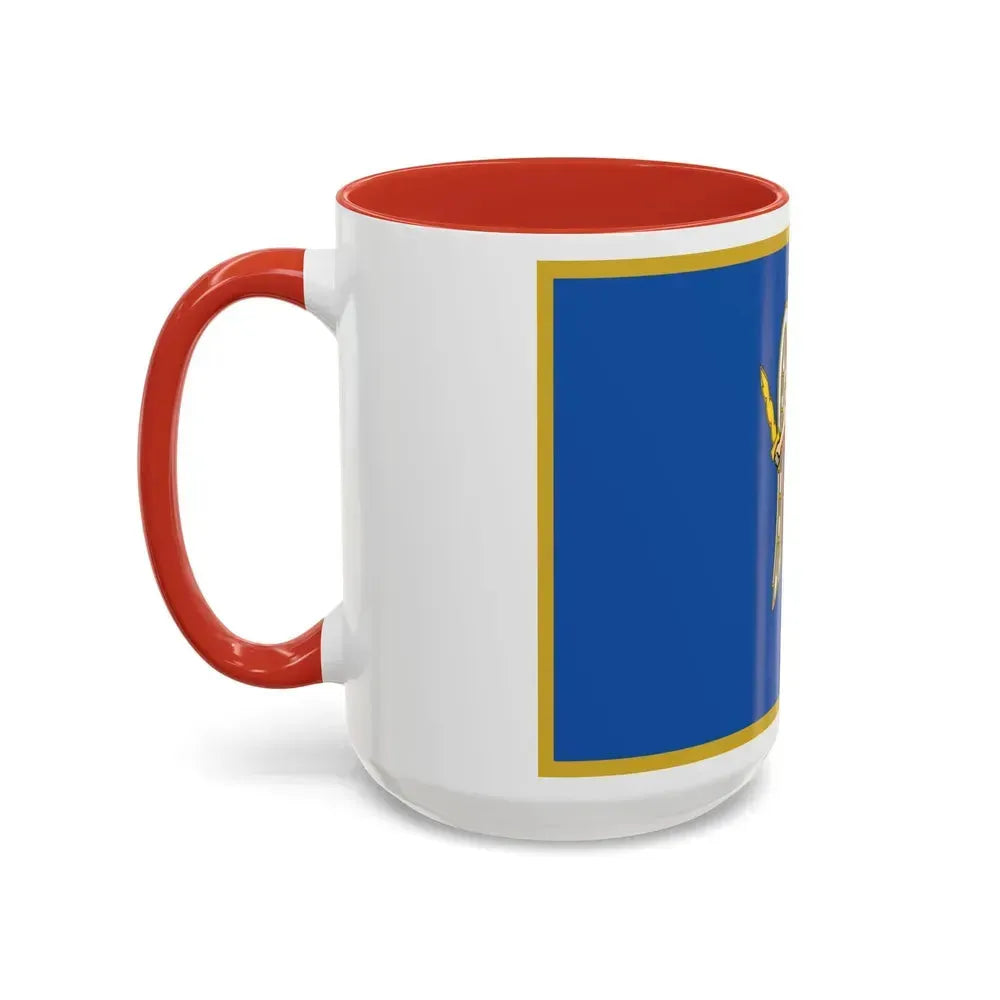 Flag of Kyiv Ukraine - Accent Coffee Mug - Go Mug Yourself