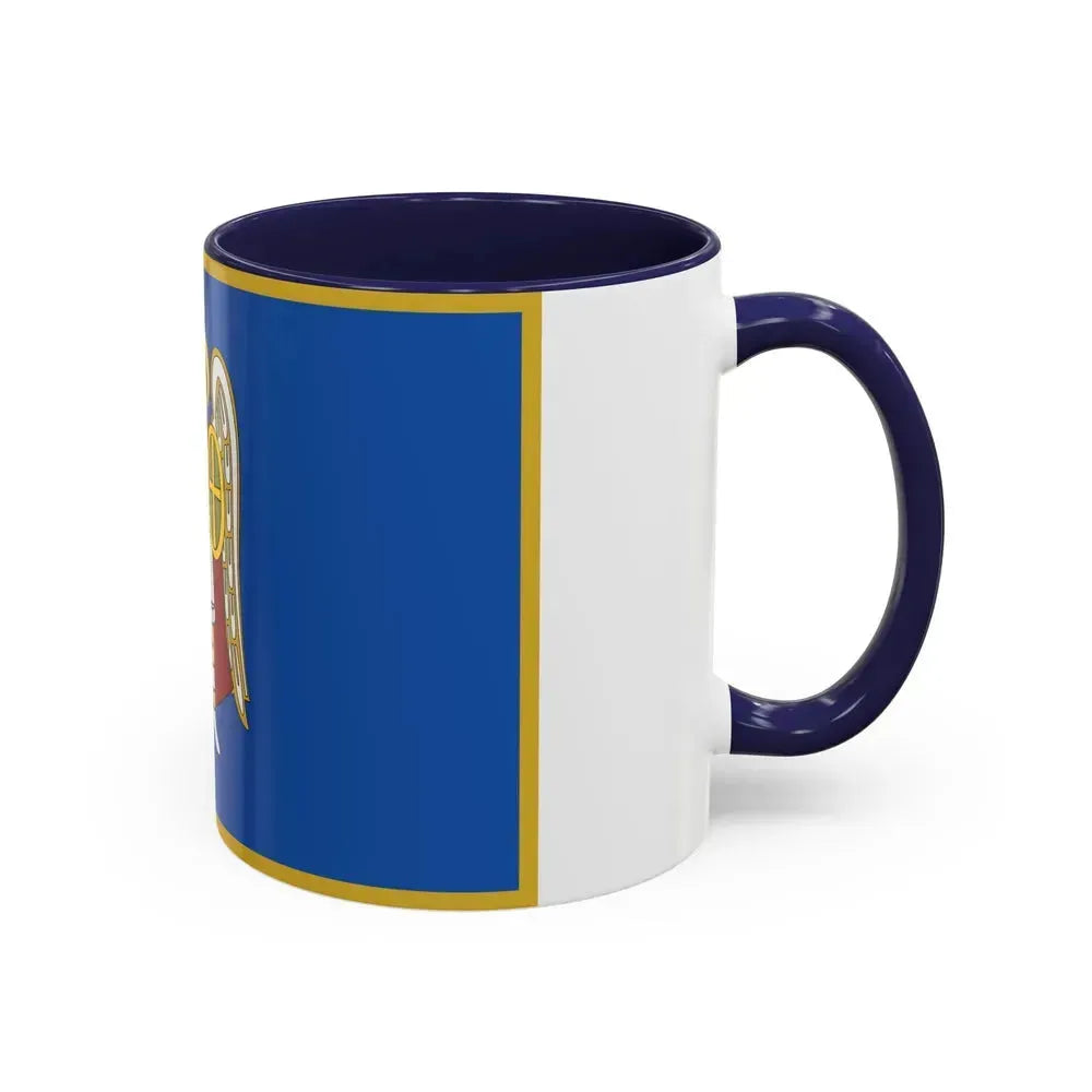 Flag of Kyiv Ukraine - Accent Coffee Mug - Go Mug Yourself