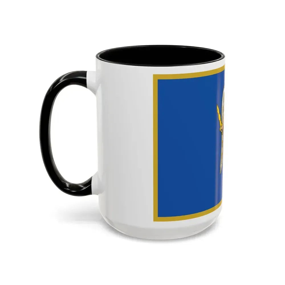 Flag of Kyiv Ukraine - Accent Coffee Mug - Go Mug Yourself