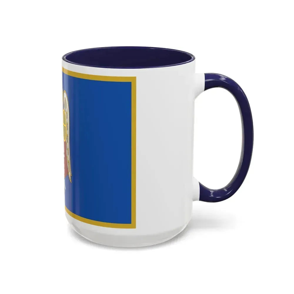 Flag of Kyiv Ukraine - Accent Coffee Mug - Go Mug Yourself