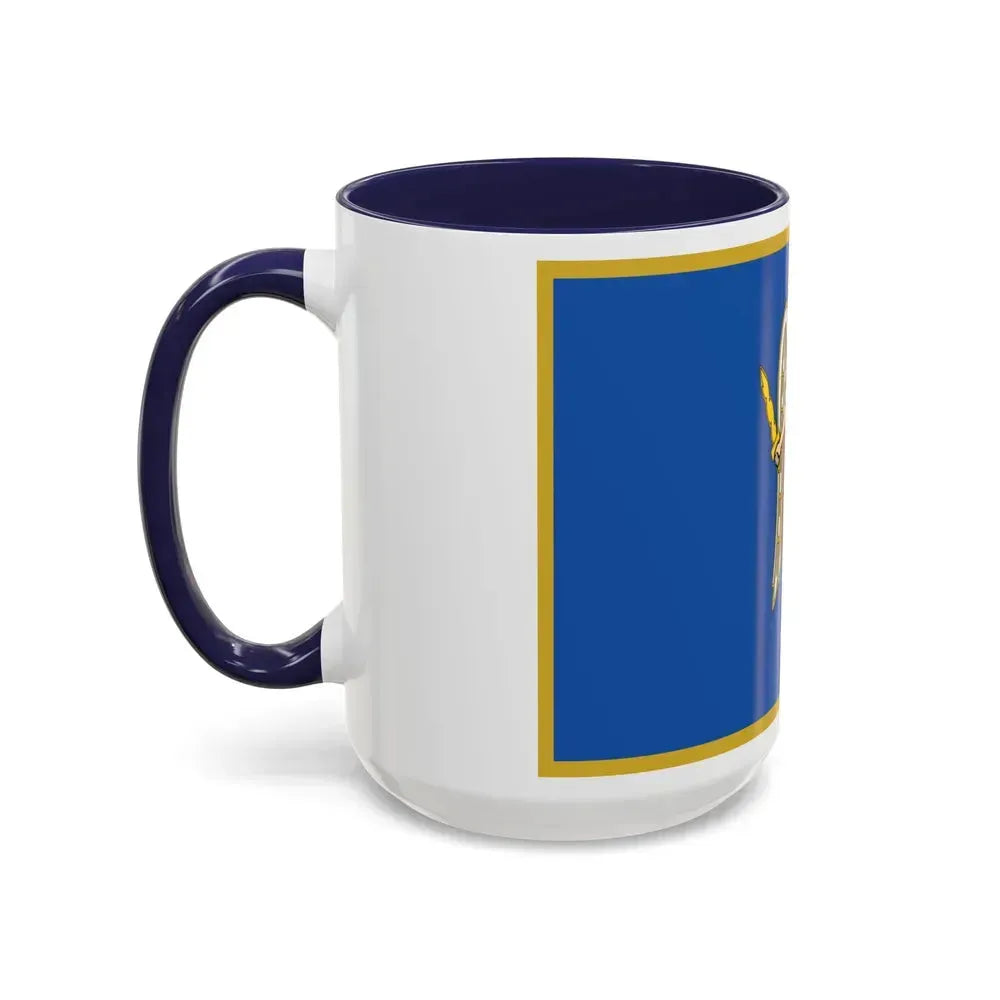 Flag of Kyiv Ukraine - Accent Coffee Mug - Go Mug Yourself