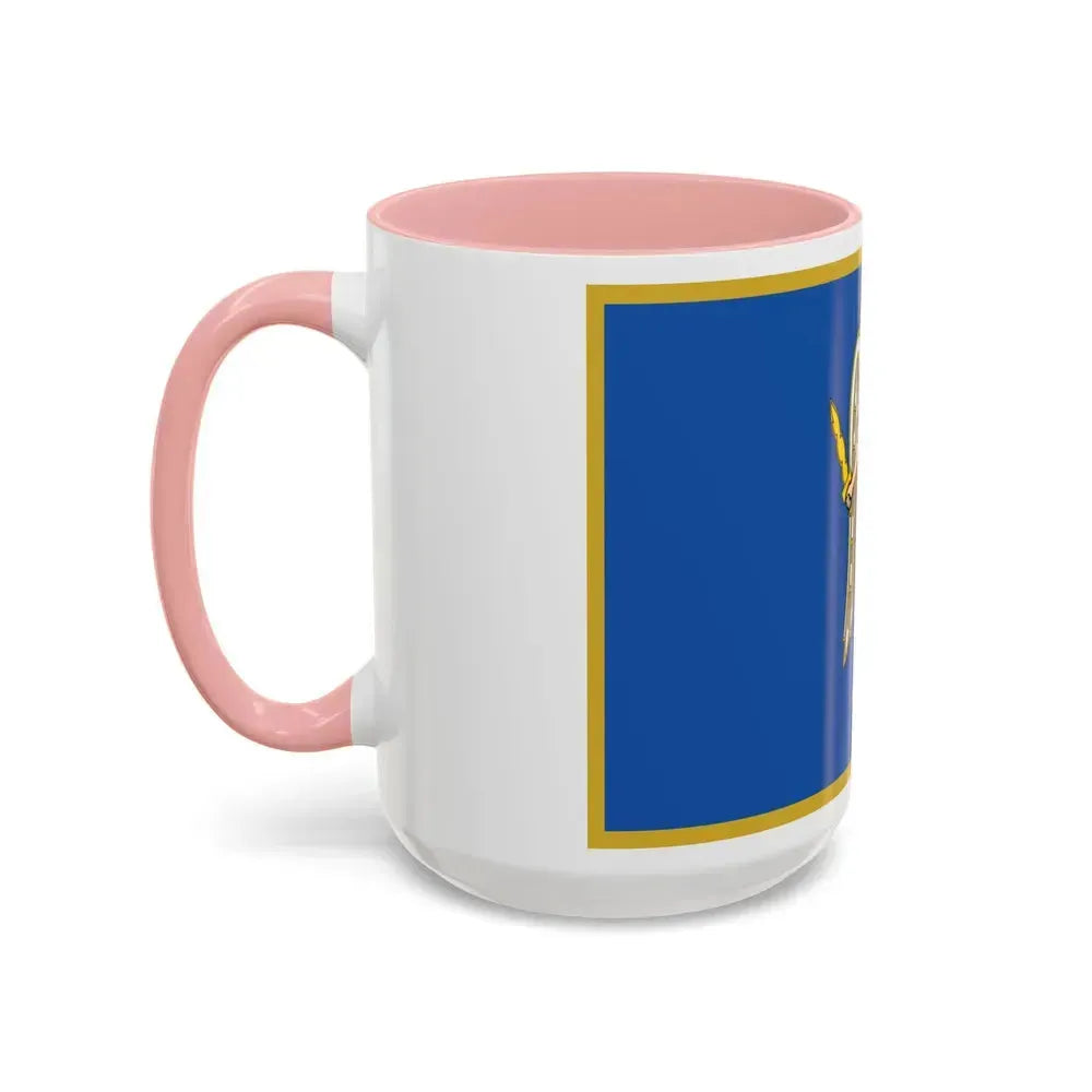 Flag of Kyiv Ukraine - Accent Coffee Mug - Go Mug Yourself