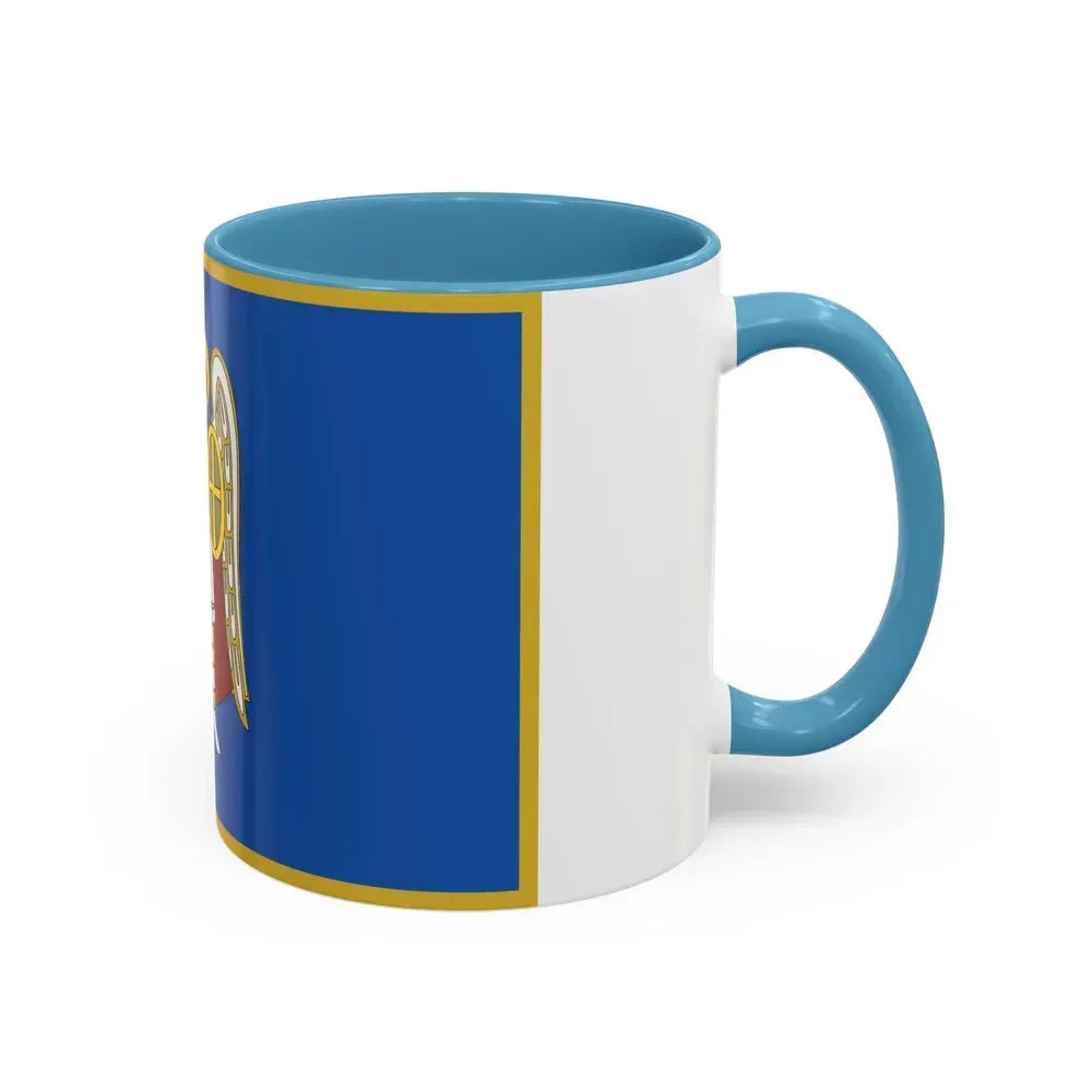 Flag of Kyiv Ukraine - Accent Coffee Mug - Go Mug Yourself