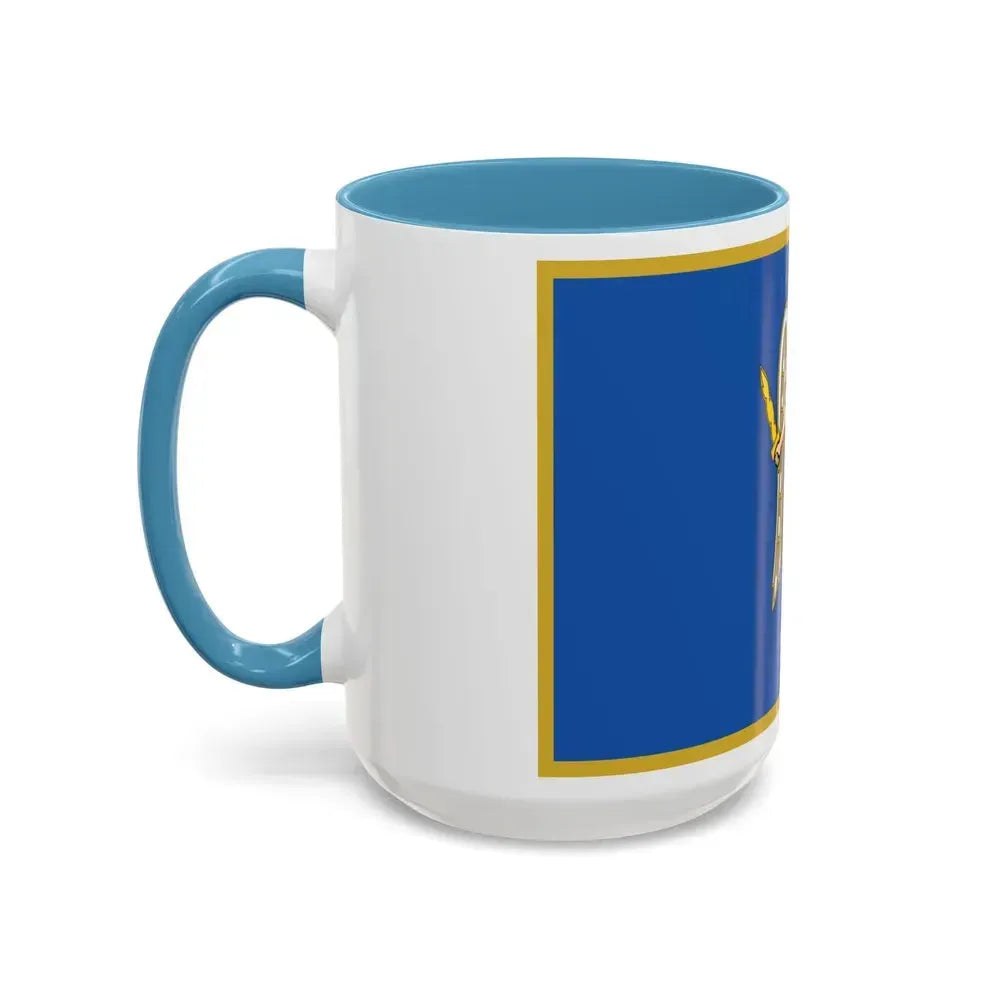 Flag of Kyiv Ukraine - Accent Coffee Mug - Go Mug Yourself