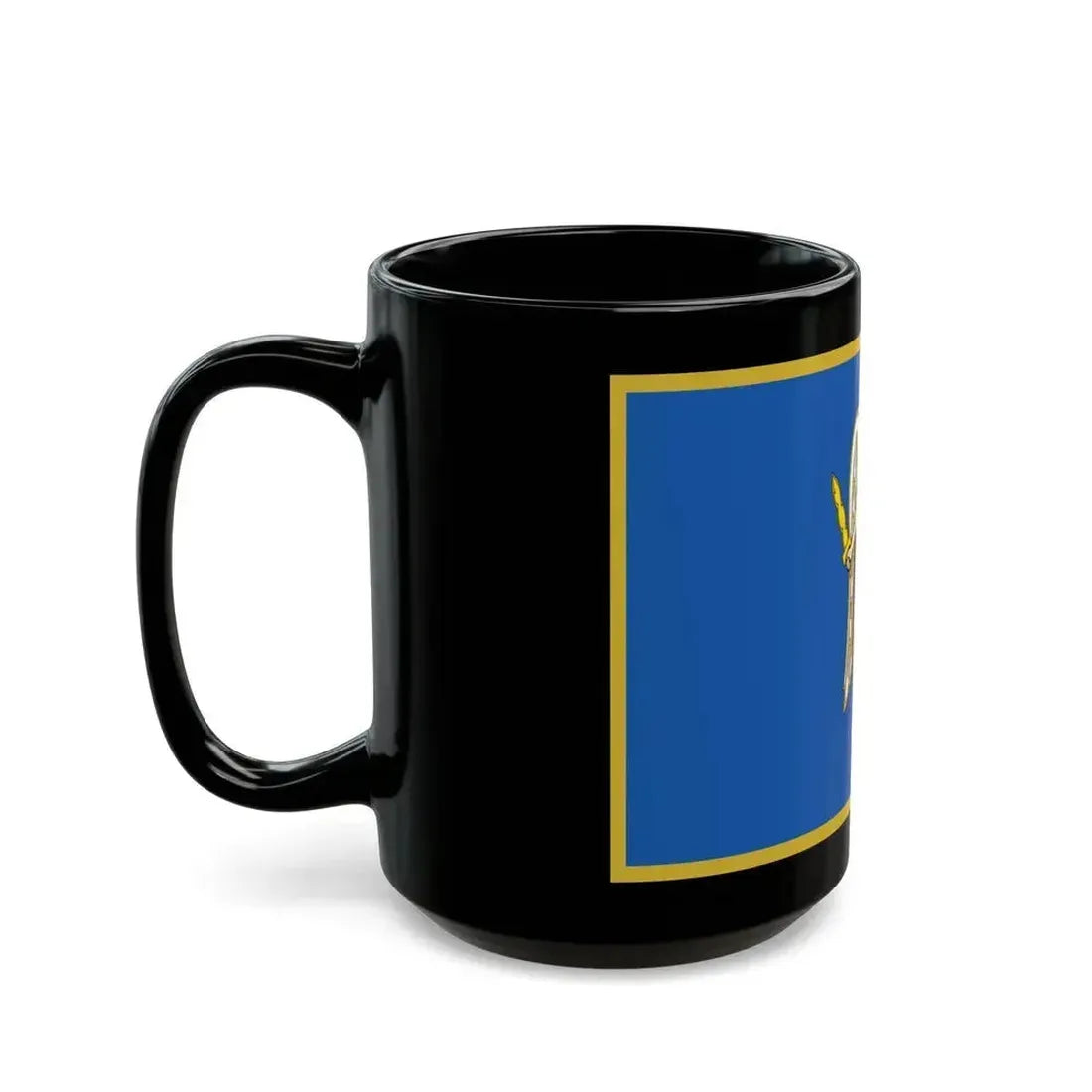 Flag of Kyiv Ukraine - Black Coffee Mug - Go Mug Yourself