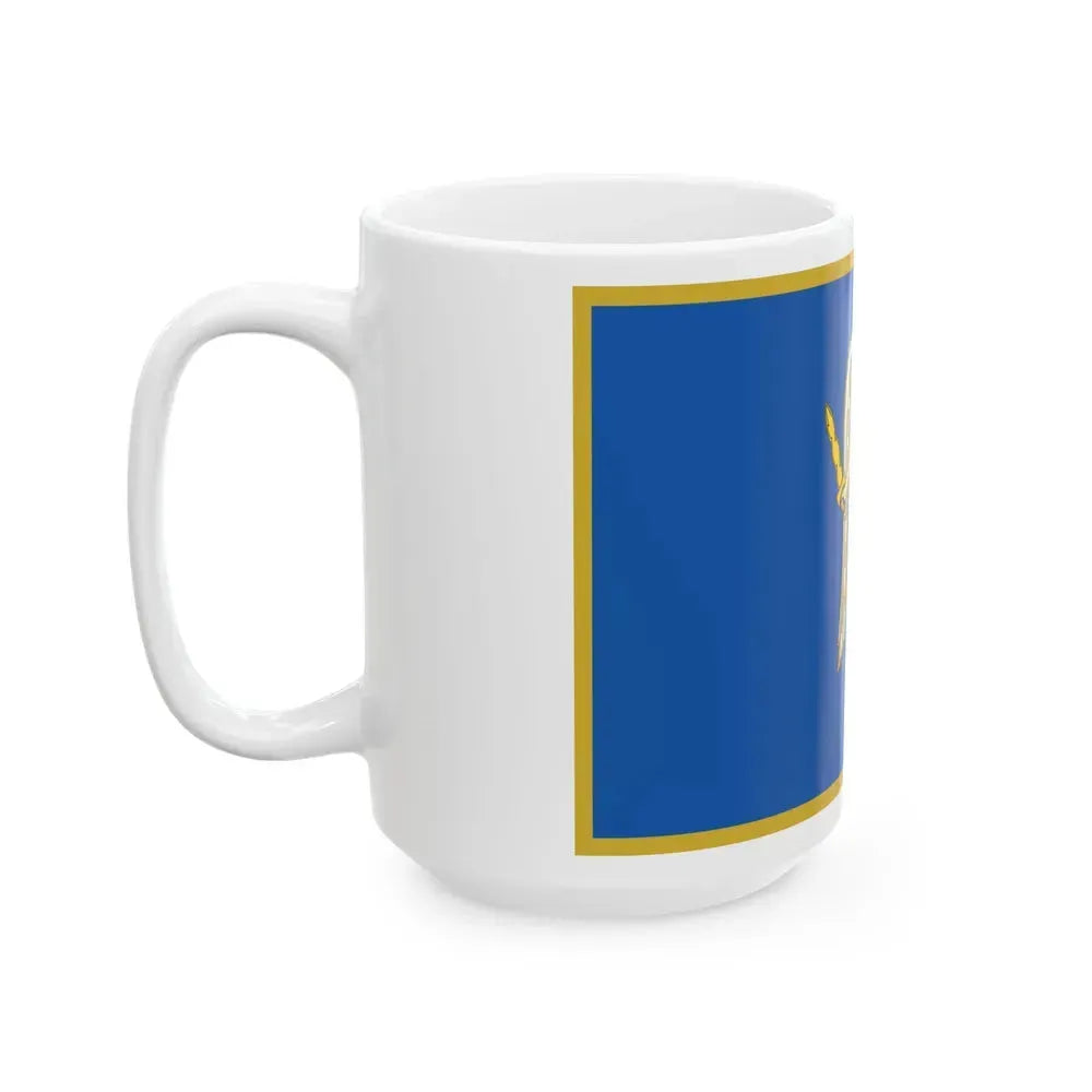 Flag of Kyiv Ukraine - White Coffee Mug - Go Mug Yourself