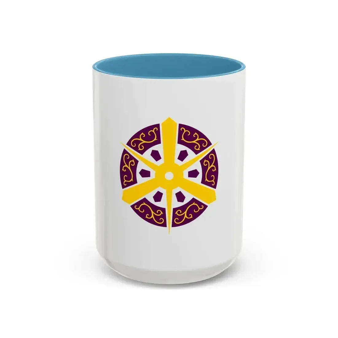 Flag of Kyoto City Japan - Accent Coffee Mug 15oz Light Blue - Go Mug Yourself
