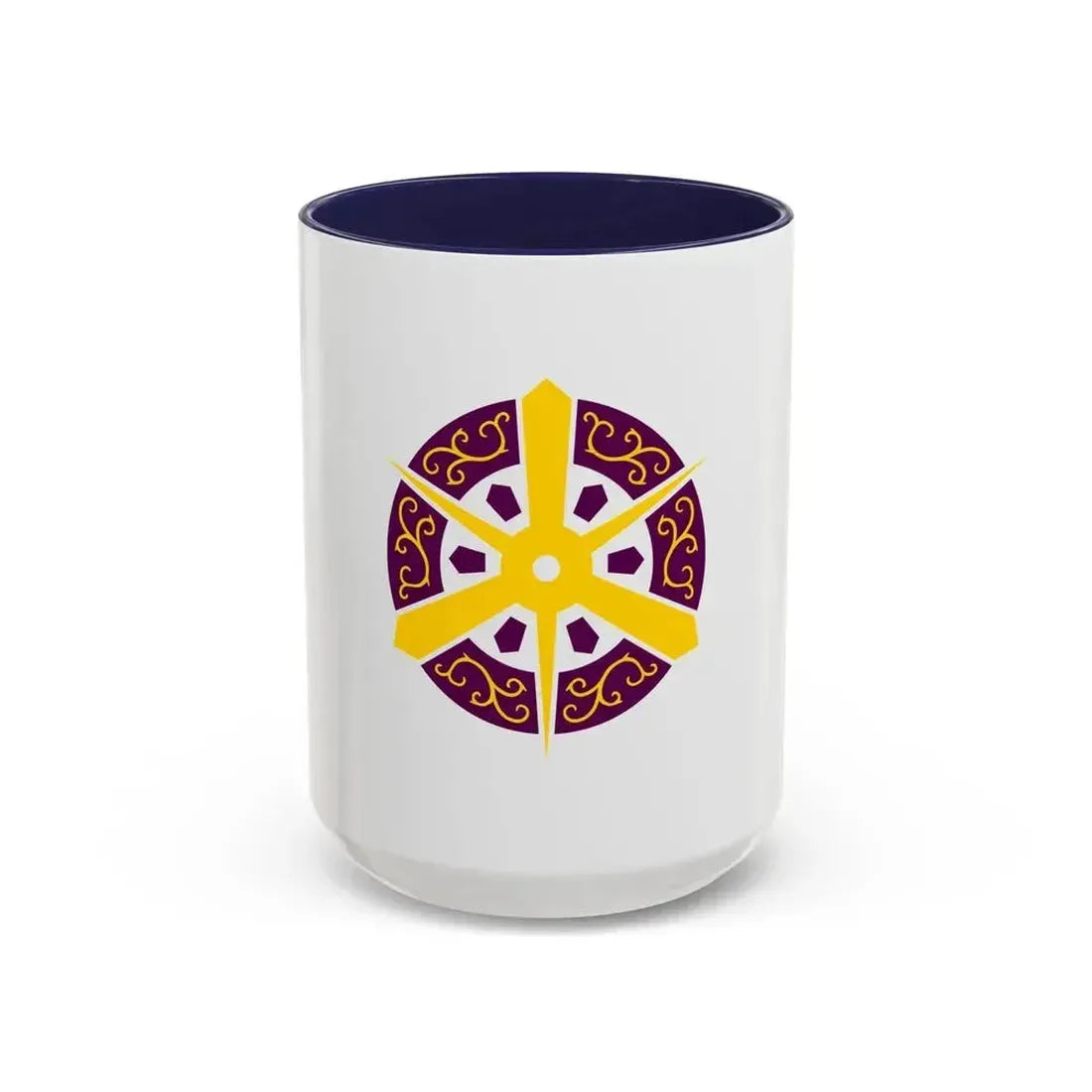 Flag of Kyoto City Japan - Accent Coffee Mug 15oz Navy - Go Mug Yourself