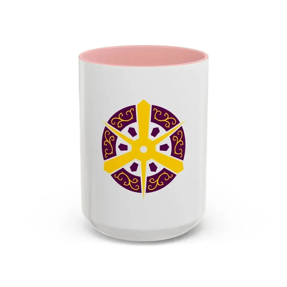 Flag of Kyoto City Japan - Accent Coffee Mug 15oz Pink - Go Mug Yourself