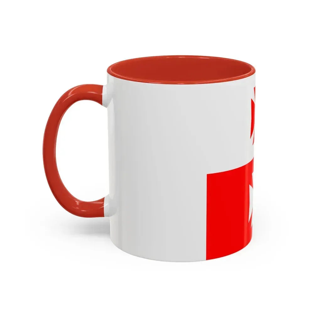 Flag of La Chaux Switzerland - Accent Coffee Mug - Go Mug Yourself