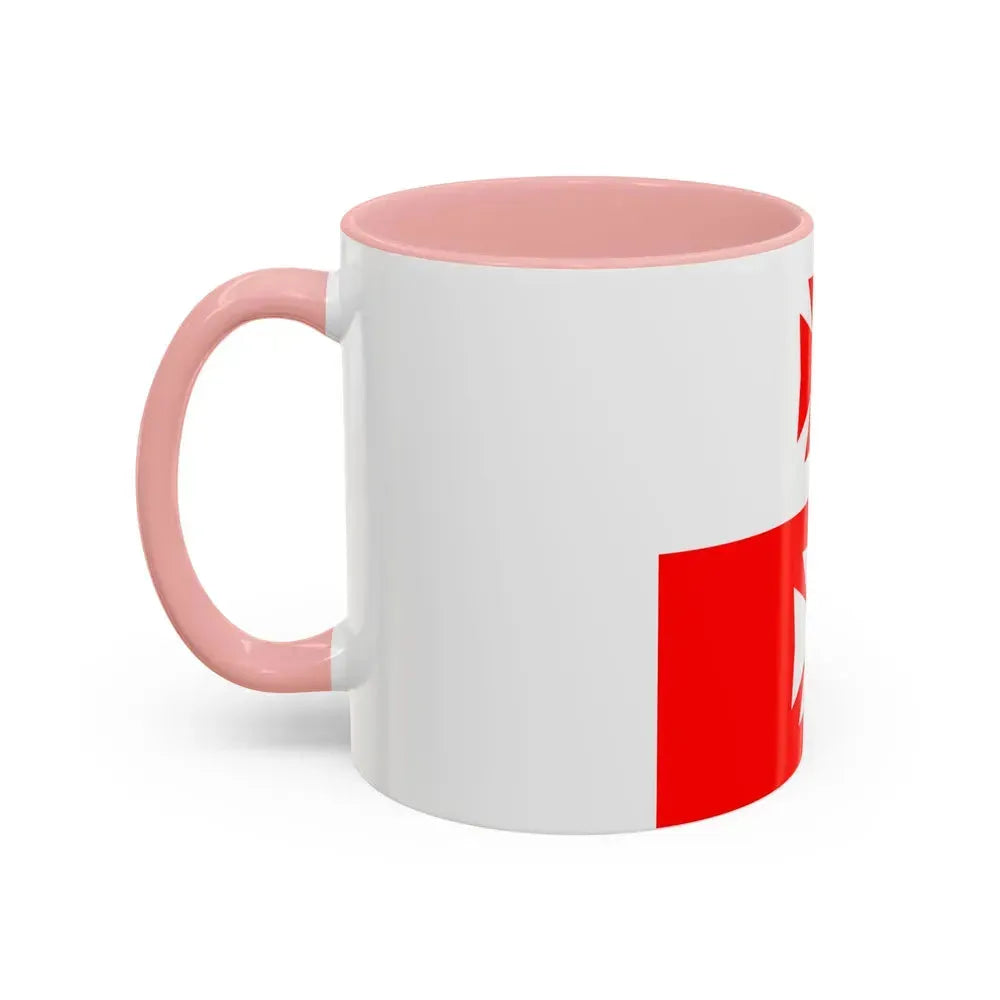 Flag of La Chaux Switzerland - Accent Coffee Mug - Go Mug Yourself
