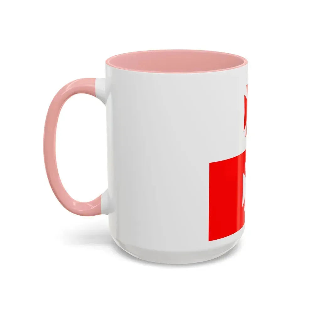 Flag of La Chaux Switzerland - Accent Coffee Mug - Go Mug Yourself