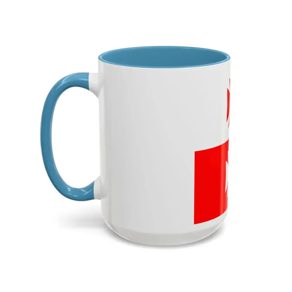 Flag of La Chaux Switzerland - Accent Coffee Mug - Go Mug Yourself