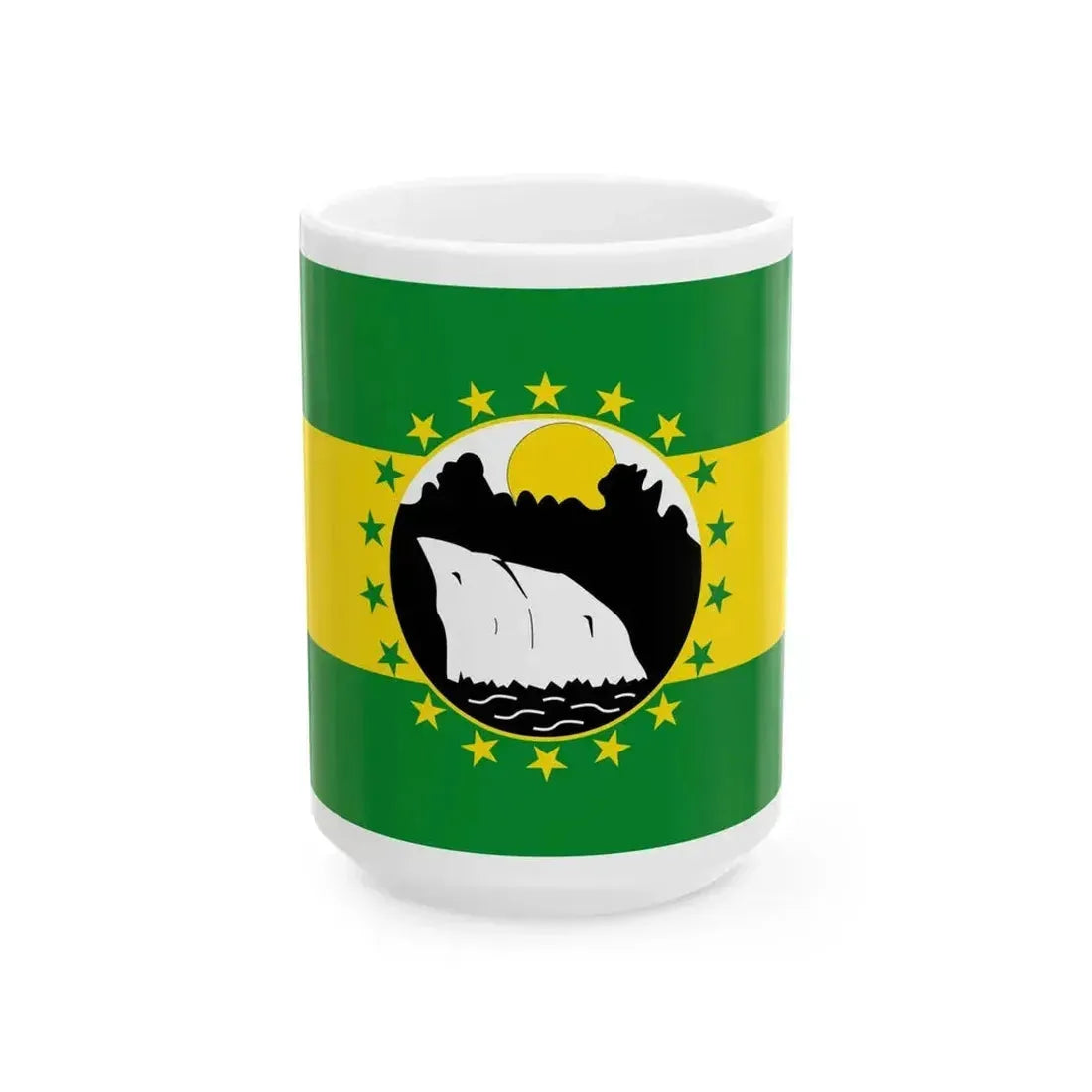 Flag of La Chorrera (Panama) White Coffee Mug 15oz - Go Mug Yourself