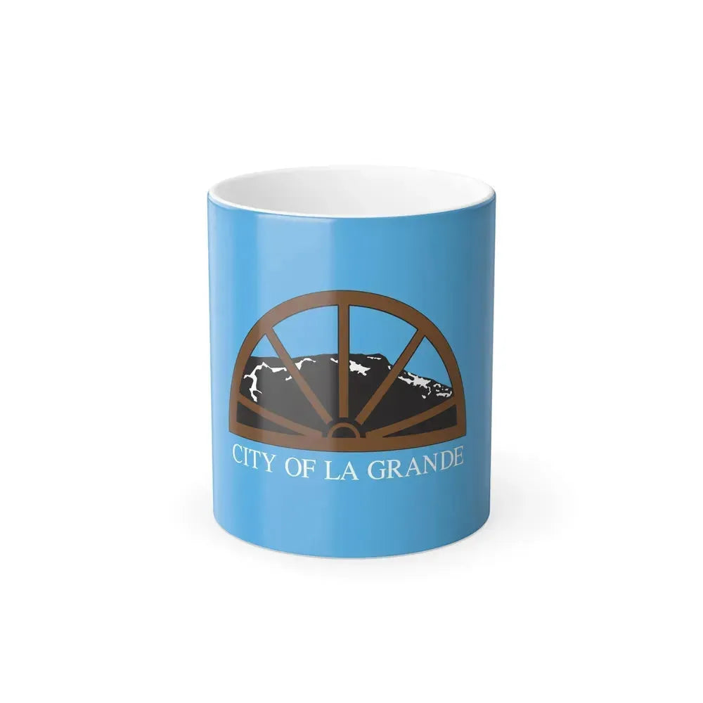 Flag of La Grande, Oregon - Color Changing Coffee Mug 11oz - Go Mug Yourself
