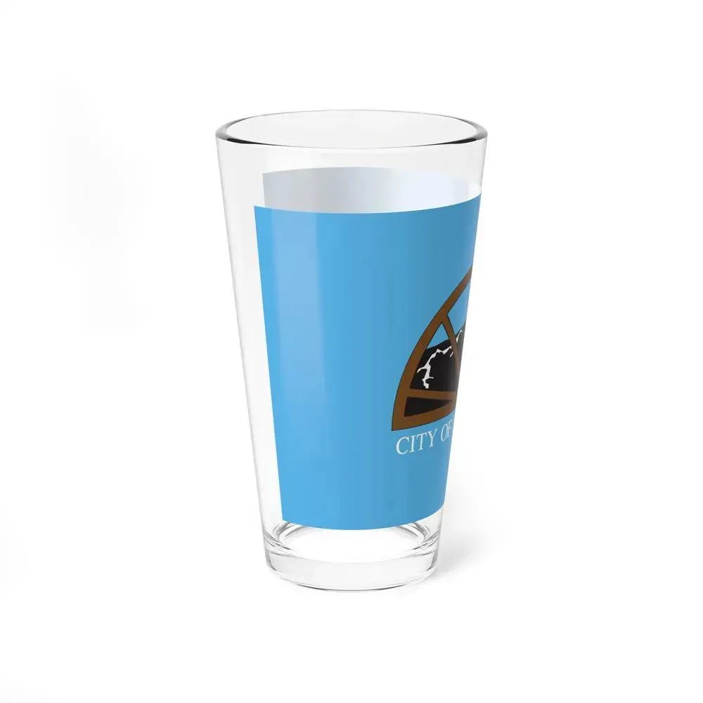 Flag of La Grande, Oregon - Pint Glass 16oz - Go Mug Yourself