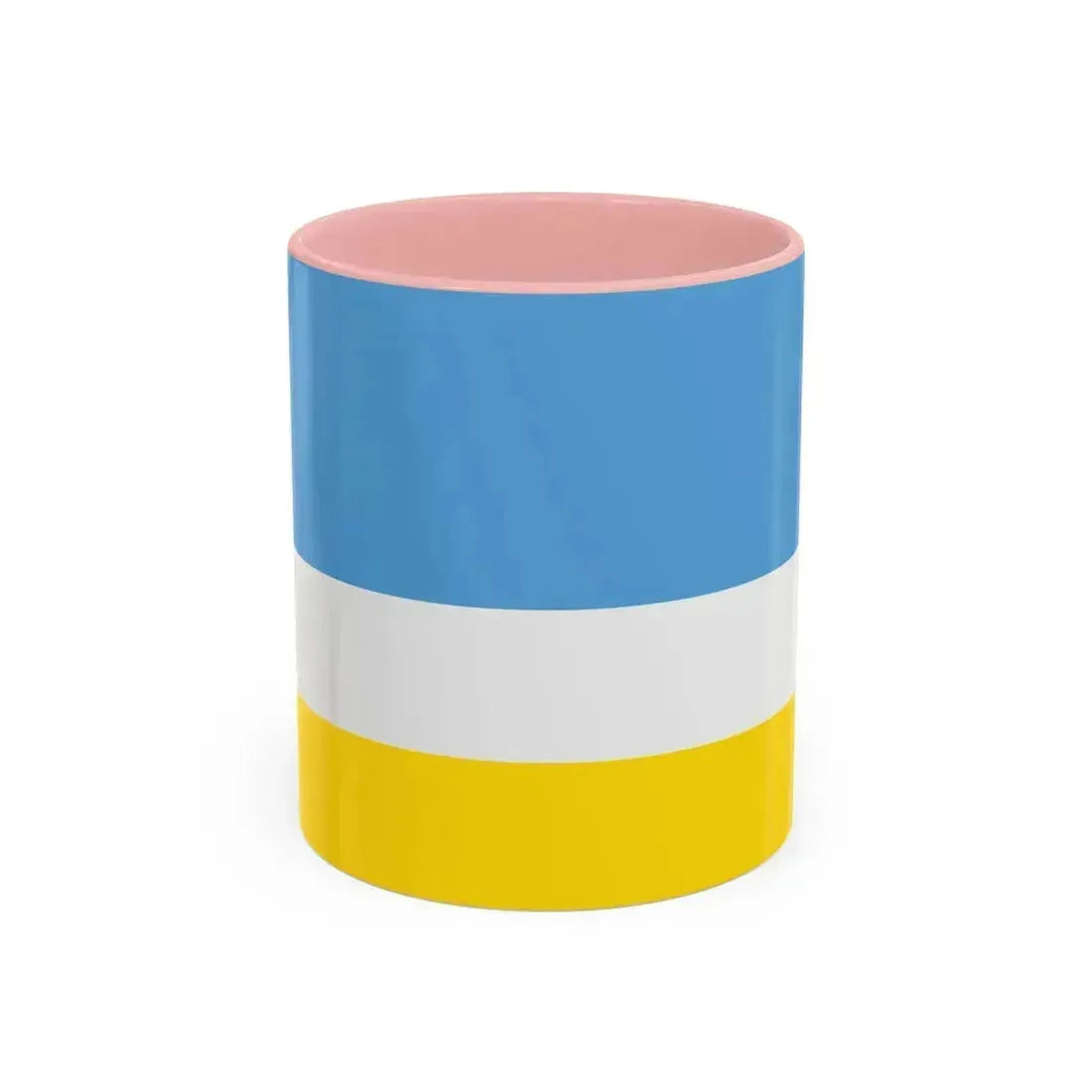 Flag of La Libertad Ecuador - Accent Coffee Mug 11oz Pink - Go Mug Yourself