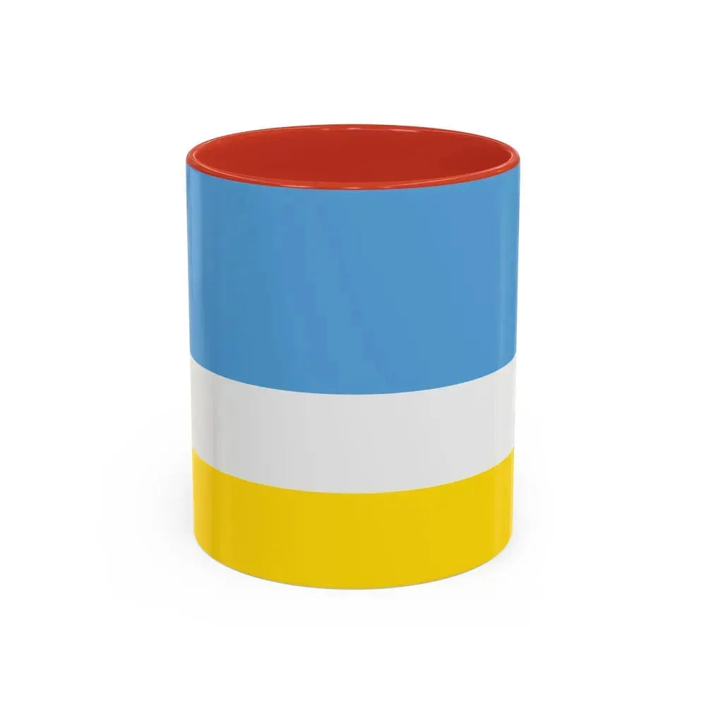 Flag of La Libertad Ecuador - Accent Coffee Mug 11oz Red - Go Mug Yourself