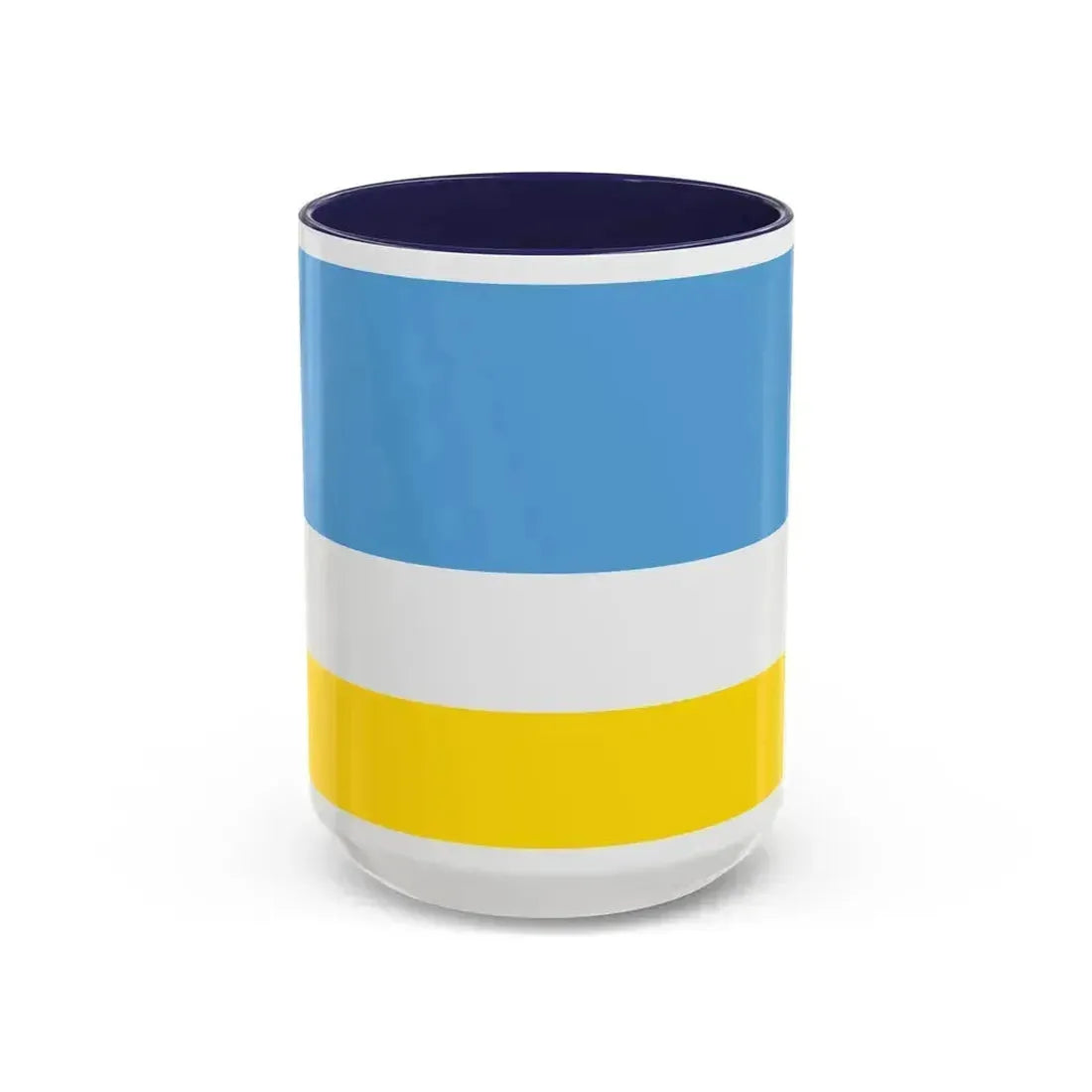 Flag of La Libertad Ecuador - Accent Coffee Mug 15oz Navy - Go Mug Yourself