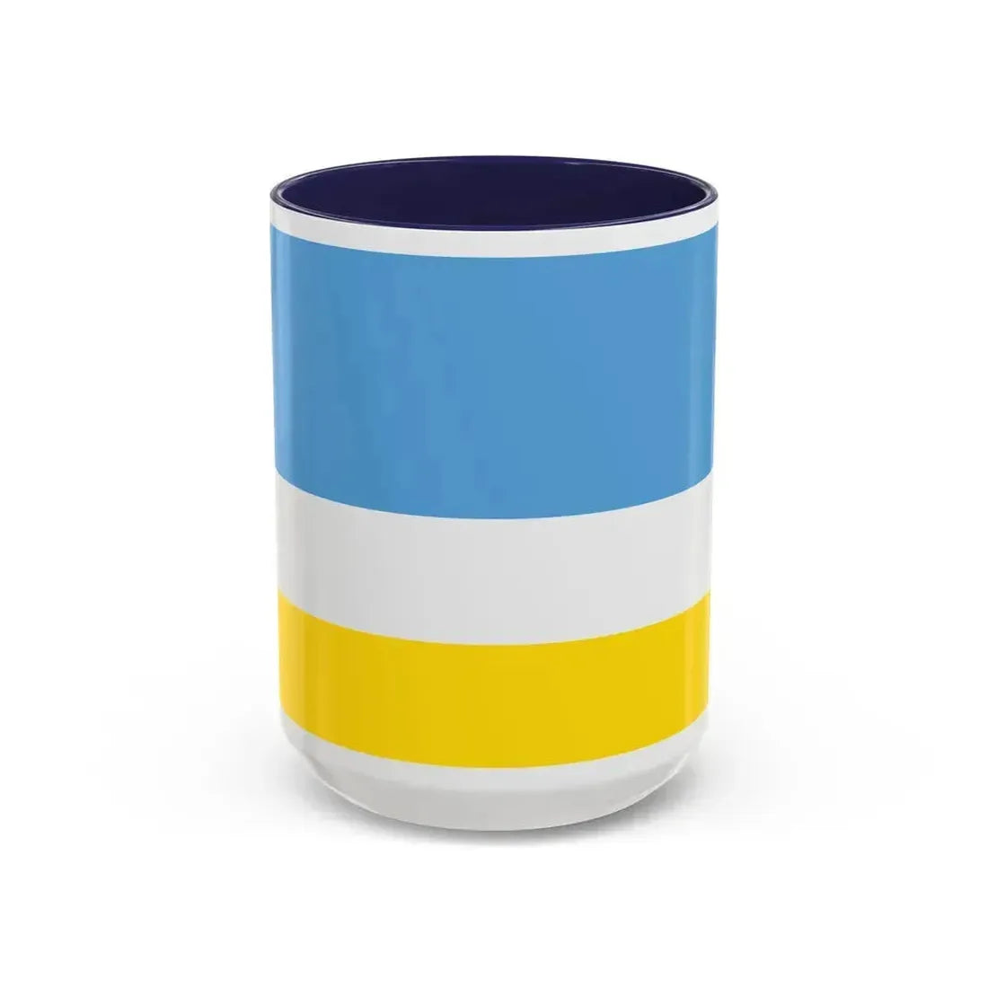 Flag of La Libertad Ecuador - Accent Coffee Mug 15oz Navy - Go Mug Yourself