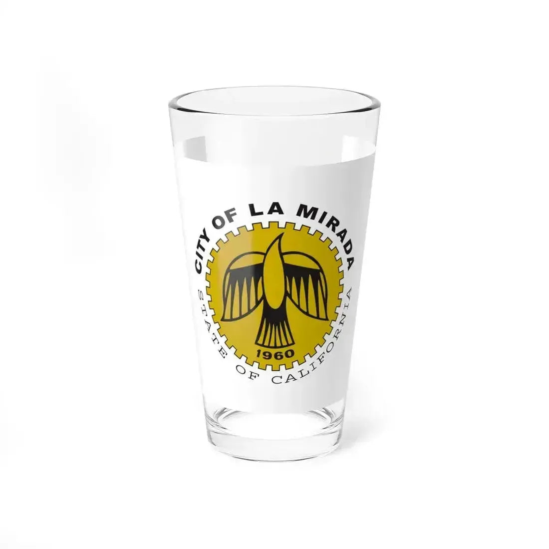 Flag of La Mirada, California - Pint Glass 16oz 16oz - Go Mug Yourself
