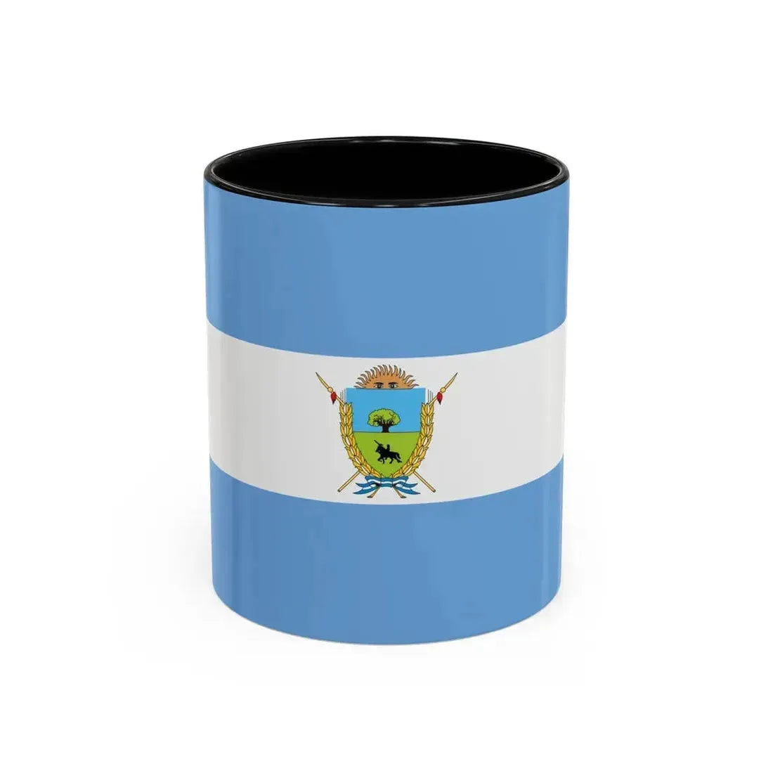 Flag of La Pampa Province Argentina - Accent Coffee Mug 11oz Black - Go Mug Yourself