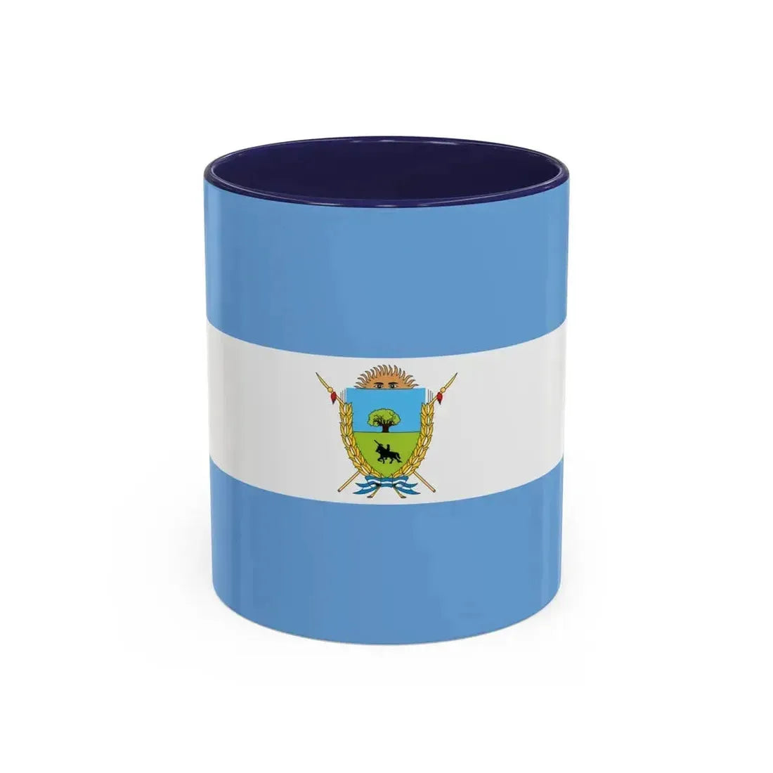 Flag of La Pampa Province Argentina - Accent Coffee Mug 11oz Navy - Go Mug Yourself