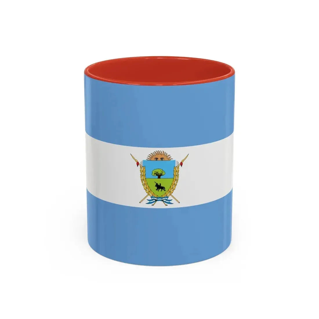 Flag of La Pampa Province Argentina - Accent Coffee Mug 11oz Red - Go Mug Yourself