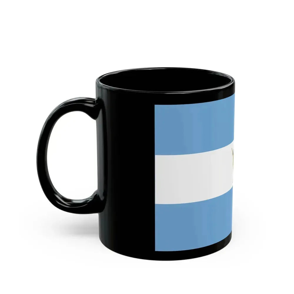Flag of La Pampa Province Argentina - Black Coffee Mug - Go Mug Yourself