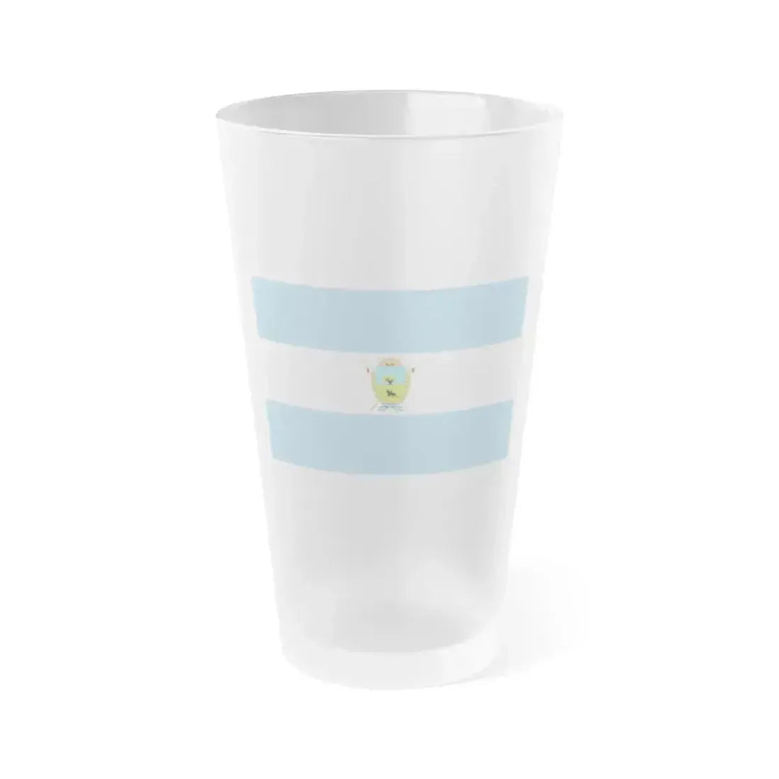 Flag of La Pampa Province Argentina - Frosted Pint Glass 16oz 16oz Frosted - Go Mug Yourself