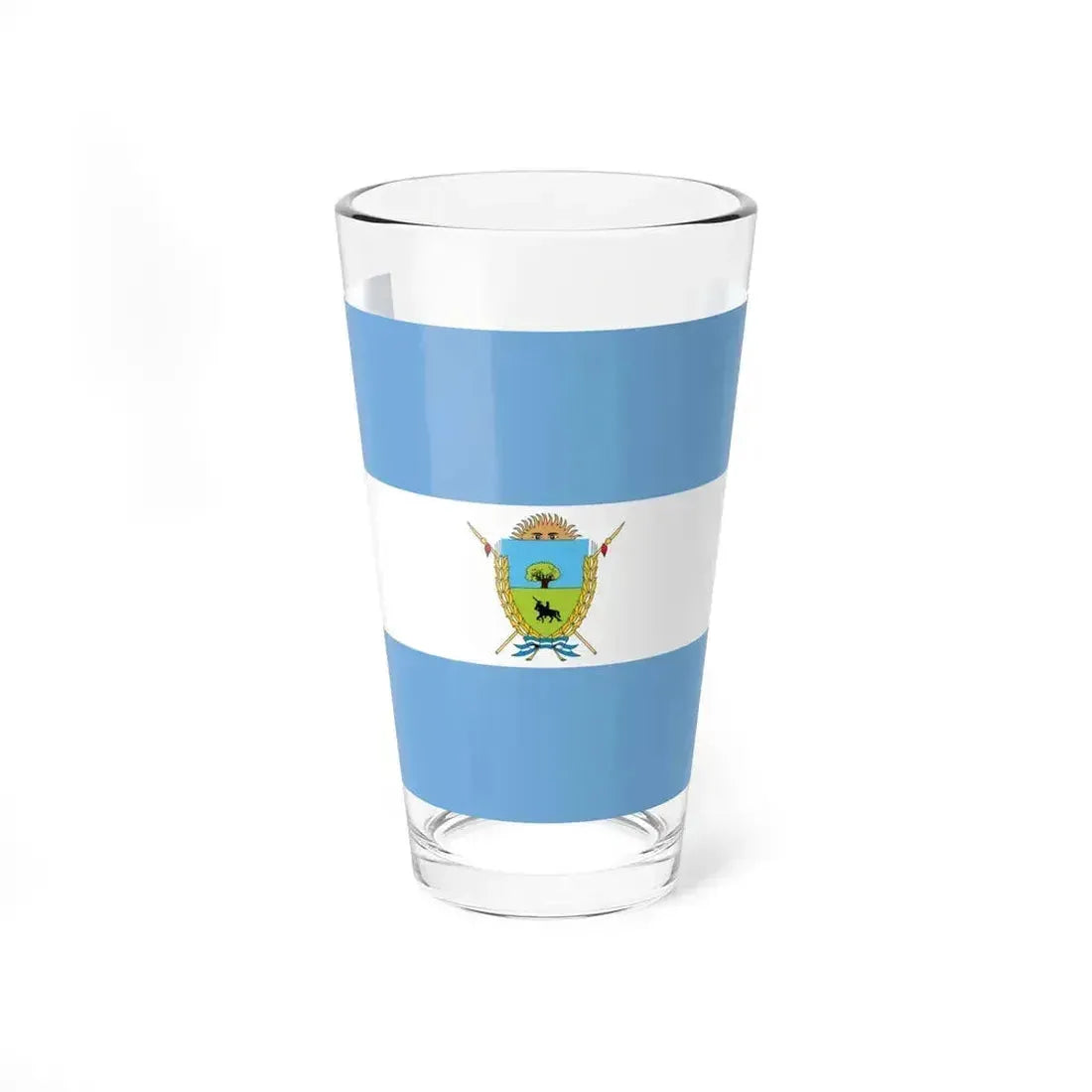 Flag of La Pampa Province Argentina - Pint Glass 16oz 16oz - Go Mug Yourself