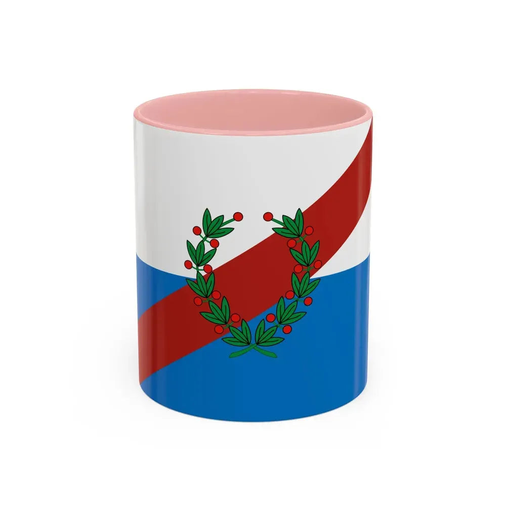 Flag of La Rioja Province Argentina - Accent Coffee Mug 11oz Pink - Go Mug Yourself
