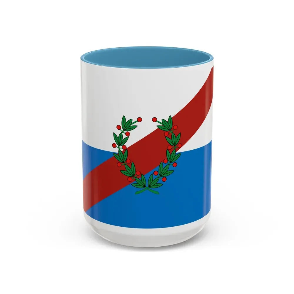 Flag of La Rioja Province Argentina - Accent Coffee Mug 15oz Light Blue - Go Mug Yourself