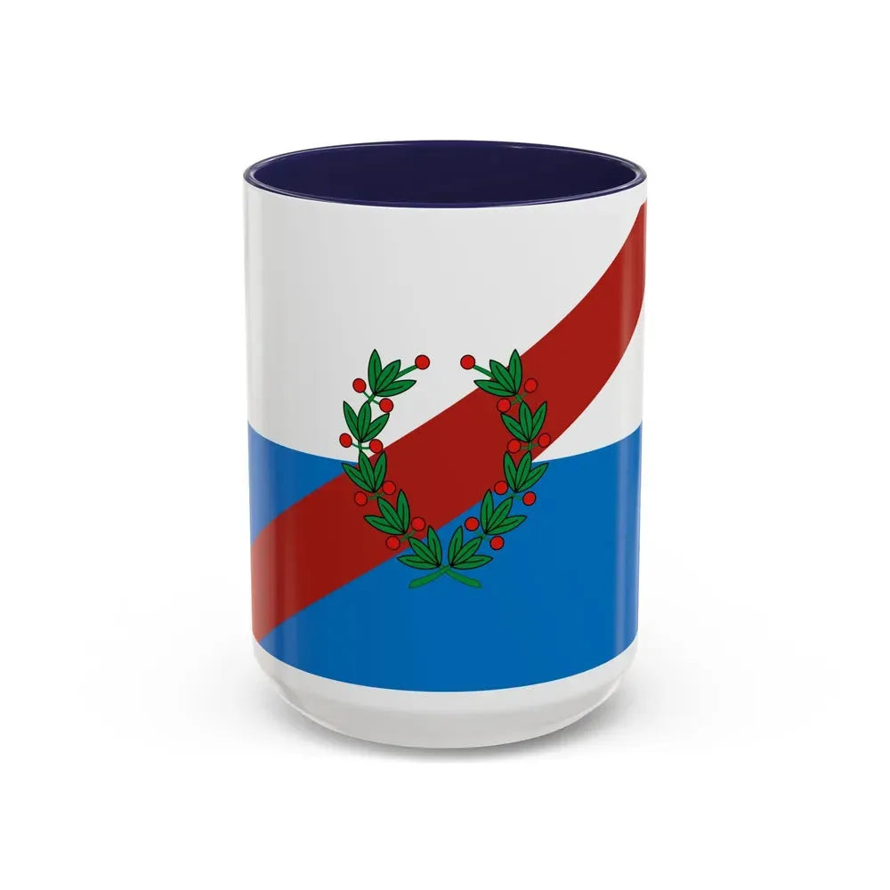 Flag of La Rioja Province Argentina - Accent Coffee Mug 15oz Navy - Go Mug Yourself