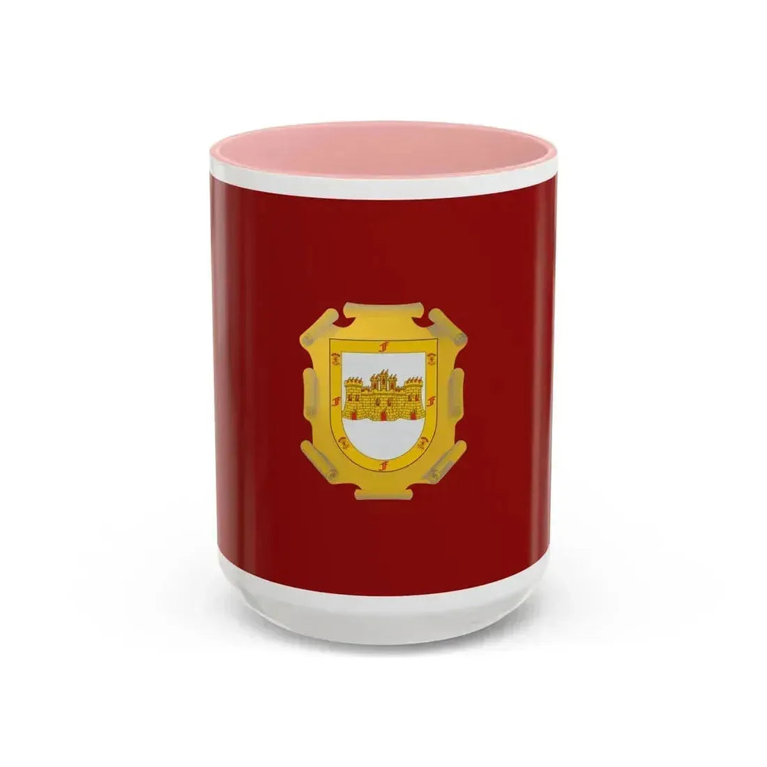 Flag of La Serena Chile - Accent Coffee Mug 15oz Pink - Go Mug Yourself