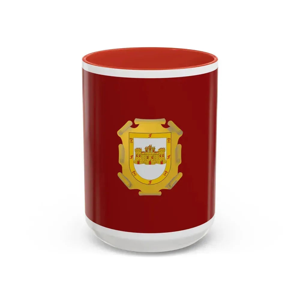 Flag of La Serena Chile - Accent Coffee Mug 15oz Red - Go Mug Yourself