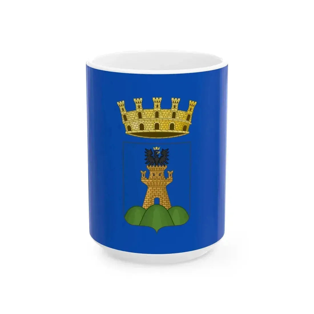Flag of La Spezia (Italy) White Coffee Mug 15oz - Go Mug Yourself
