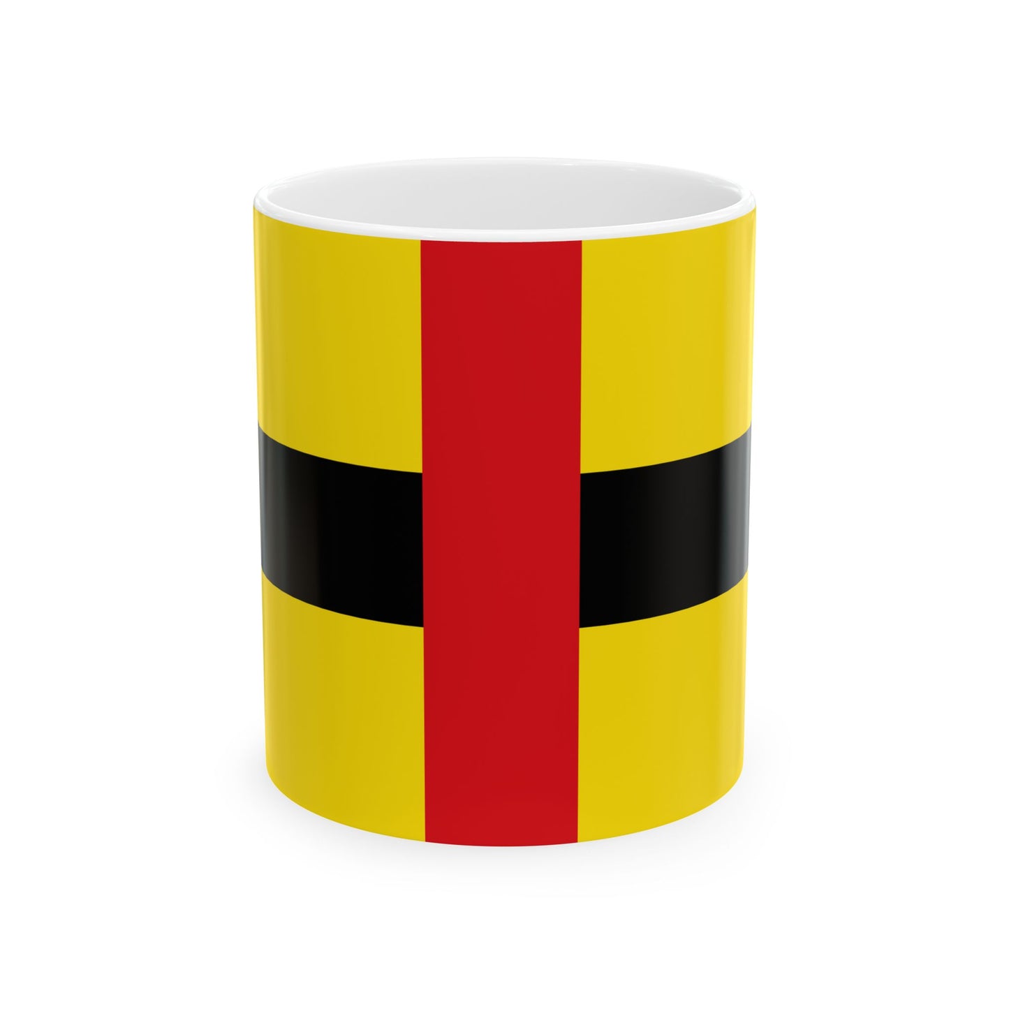 Flag of Laakdal (Belgium) White Coffee Mug-11oz-Go Mug Yourself
