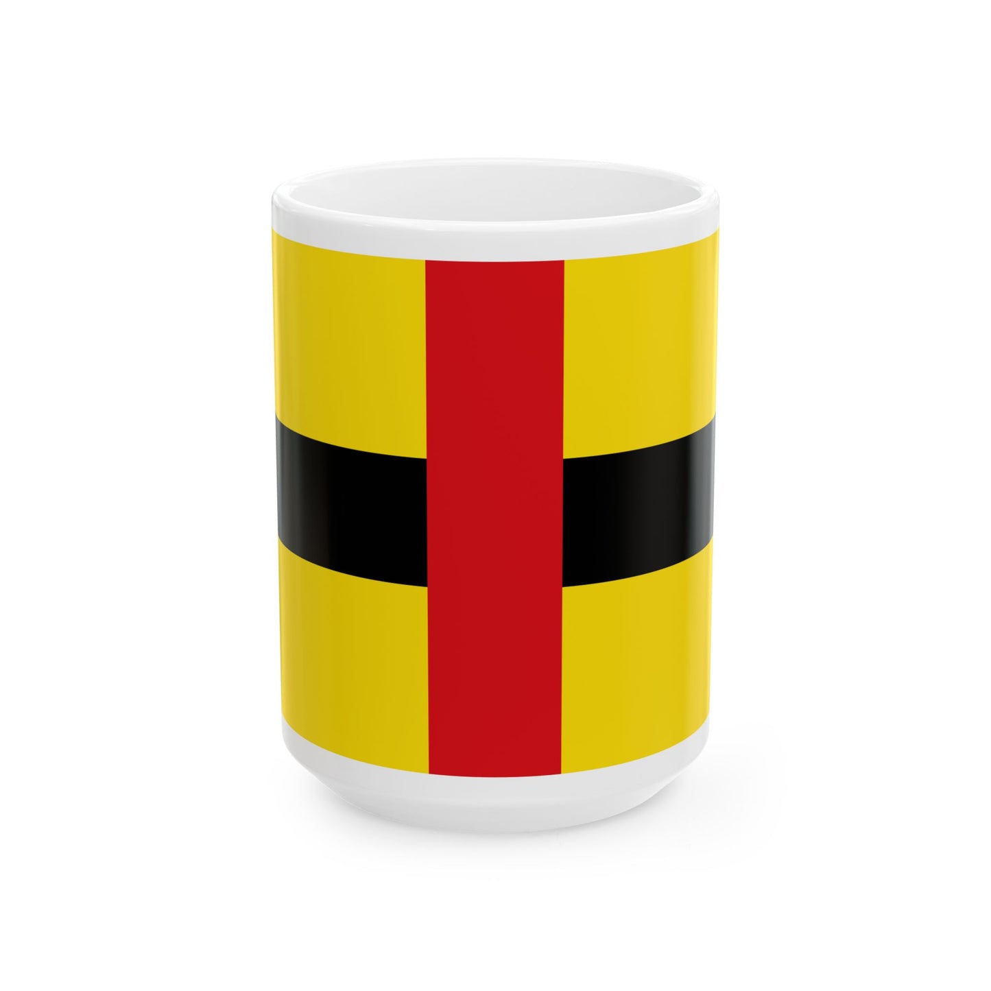 Flag of Laakdal (Belgium) White Coffee Mug-15oz-Go Mug Yourself