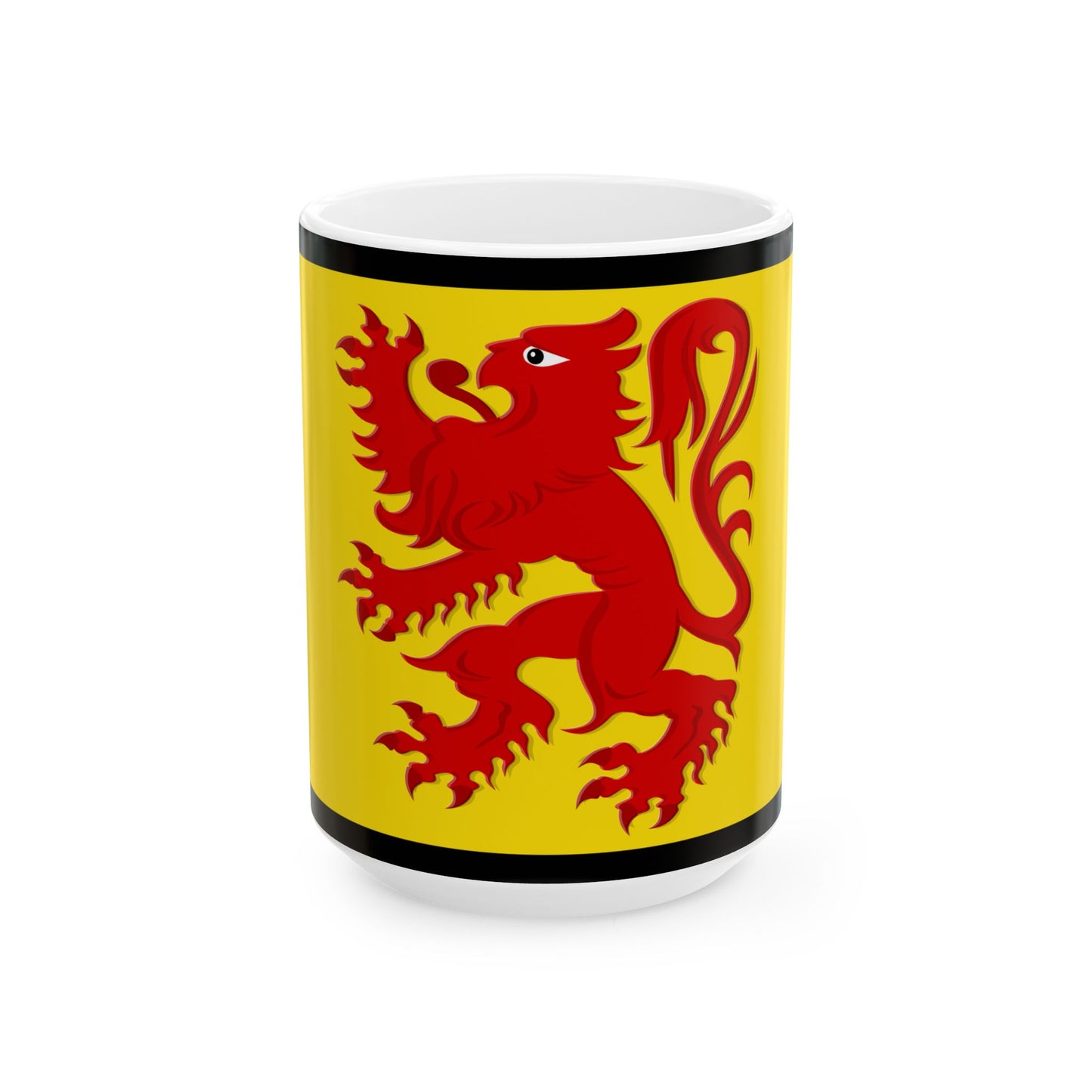 Flag of Laarne (Belgium) White Coffee Mug-15oz-Go Mug Yourself